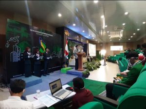 Dr. H. Sumanta , M. Ag. Rektor IAIN Syekh Nurjati Cirebon Memberikan Sambutan Pada Kegiatan Pengenalan Budaya Akademik dan Kemahasiswaan IAIN Syekh Nurjati Cirebon Tahun 2020.