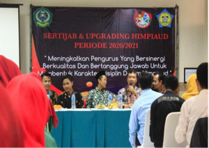 Serah Terima Jabatan Ketua Umum Himpunan Mahasiswa Jurusan Pendidikan Islam Anak Usia Dini Fakultas Ilmu Tarbiyah Dan Keguruan IAIN Syekh Nurjati Cirebon Periode 2019/2020 