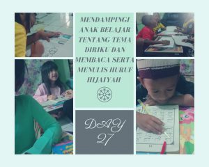 Hari ke 27 KKN-DR Kegiatan Belajar Tema dan Mengaji Anak-Anak Bersama Ika Rahayu Mahasiswa Jurusan Pendidikan Islam Anak Usia Dini Fakultas Ilmu Tarbiyah dan Keguruan IAIN Syekh Nurjati Cirebon.