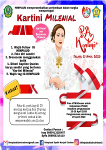 Peringatan Hari Kartini Online Himpunan Himpunan Mahasiswa Jurusan Pendidikan Islam Anak Usia Dini Fakultas Ilmu Tarbiyah dan keguruan IAIN Syekh Nurjati Cirebon