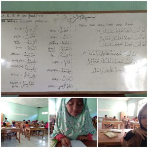 Hari ke 11 KKN-DR Kegiatan TPQ Belajar Kosa Kata Bahasa arab, Baca Tulis Al-Qur'an dan Bernyanyi Bahasa Arab Bersama Siti Saroh Nurjanah Mahasiswa Jurusan Pendidikan Islam Anak Usia Dini Fakultas Ilmu Tarbiyah dan Keguruan IAIN Syekh Nurjati Cirebon