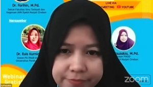 Syifauzakia, M. Pd. Dosen Jurusan Pendidikan Islam Anak Usia Dini Fakultas Ilmu Tarbiyah dan Keguruan IAIN Syekh Nurjati Cirebon narasumber Web Seminar Nasional Jurusan Pendidikan Islam Anak Usia Dini