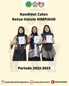 3 Kandiddat Calon Ketua Umum Himpunan Mahasiswa Jurusan Pendidikan Islam Anak Usia Dini.
