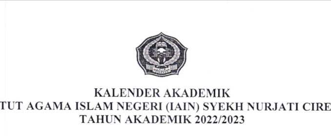 Kalender Akademik IAIN Syekh Nurjati Cirebon Tahun Akademik 2022/2023