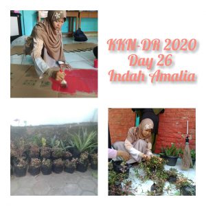 Hari ke 26 KKN-DR Kegiatan Penghijauan Lingkungan Bersama Indah Amalia Mahasiswa Jurusan Pendidikan Islam Anak Usia Dini Fakultas Ilmu Tarbiyah dan Keguruan IAIN Syekh Nurjati Cirebon.