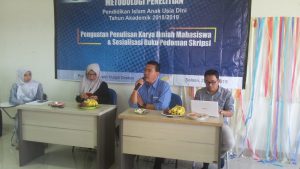 Workshop Metodologi Penelitian Jurusan Pendidikan Islam Anak Usia Dini Fakultas Ilmu Tarbiyah dan Keguruan IAIN Syekh Nurjati Cirebon