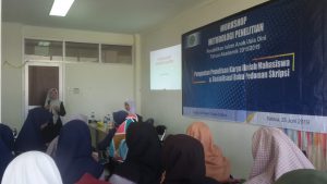 Workshop Metodologi Penelitian Jurusan Pendidikan Islam Anak Usia Dini Fakultas Ilmu Tarbiyah dan Keguruan IAIN Syekh Nurjati Cirebon