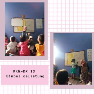 Hari ke 13 KKN-DR Kegiatan Belajar Menulis Kata Benda Bersama Mahasiswa Salmah Rahmawati Mahasiswa Jurusan Pendidikan Islam Anak Usia Dini Fakultas Ilmu Tarbiyah dan Keguruan IAIN Syekh Nurjati Cirebon