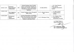 JADWAL UJIAN SEMINAR PROPOSAL SKRIPSI