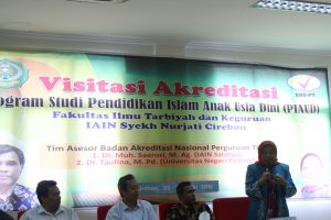 Sambutan Dr. Taufina, M. Pd. Asesor Visitasi Akreditasi Jurusan Pendidikan Islam Anak Usia Dini