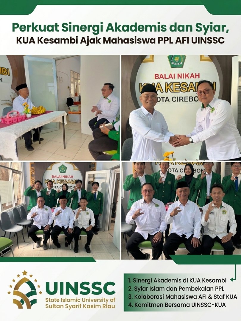 Perkuat Sinergi Akademis dan Syiar, KUA Kesambi Ajak Mahasiswa PPL AFI UINSSC